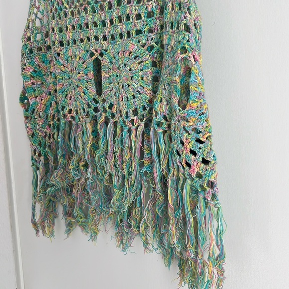 NWOT UNIF Boho Tie Dye Knit Crochet Tank Top S - Picture 5 of 5